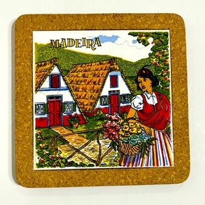 Cork Tile  Trivet  Madeira Made in Portugal